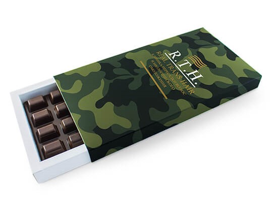 Шоколад с логотипом 200 г картонная упаковка - фото
