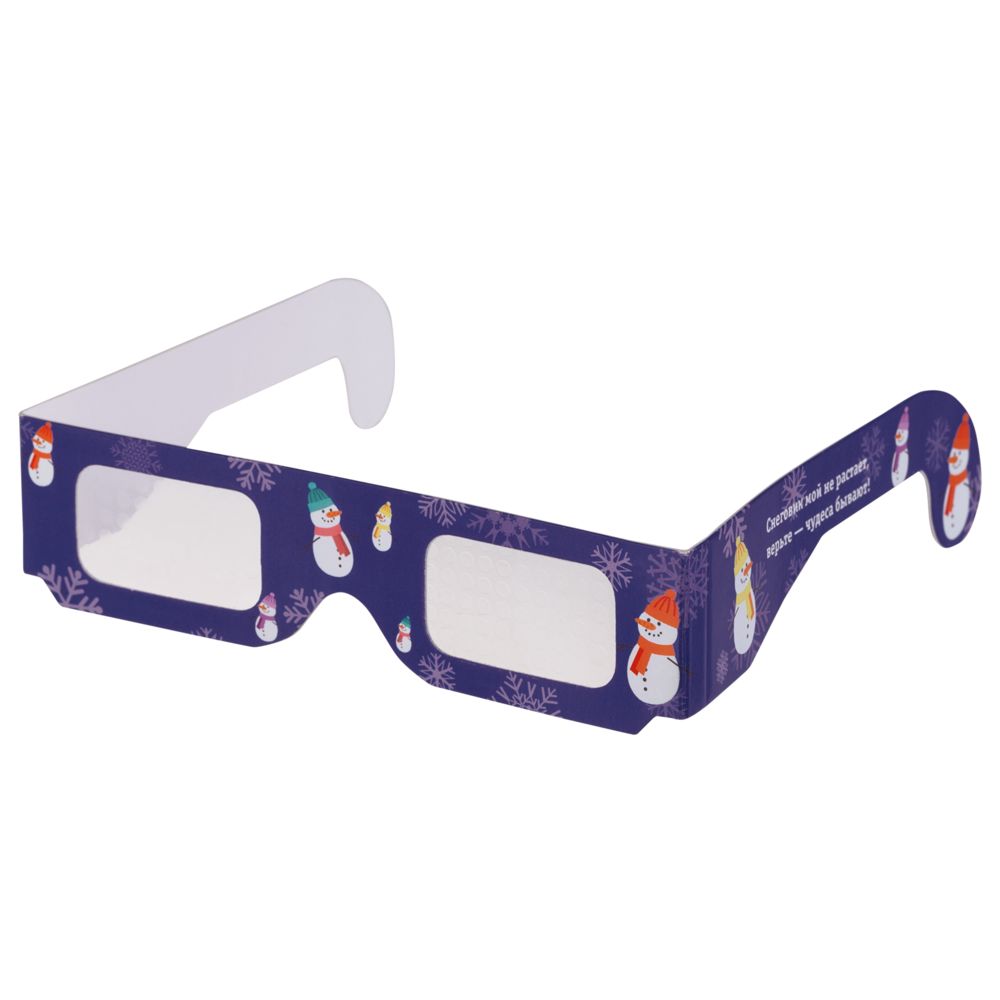 Новогодние 3D очки «Снеговики» - фото