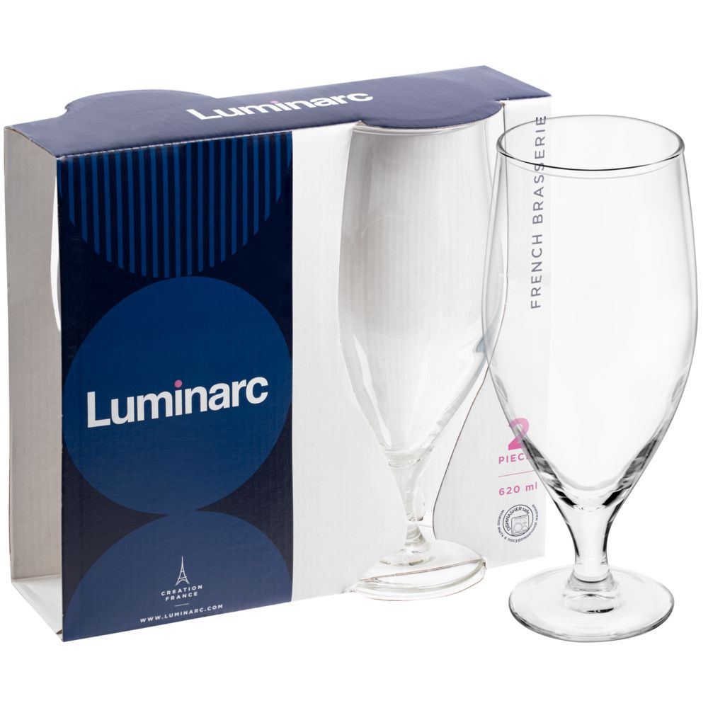 Набор из 2 бокалов для пива «Французский ресторанчик» - фото