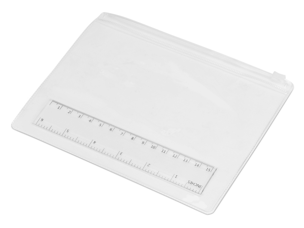 Набор канцелярский: пенал, линейка - фото