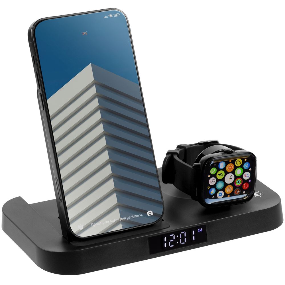 Зарядная станция с будильником Clock Nest - фото