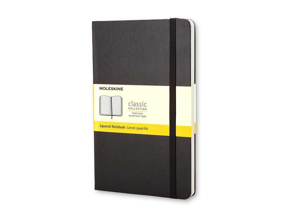 Записная книжка Moleskine Classic (в клетку) в твердой обложке А5 - фото