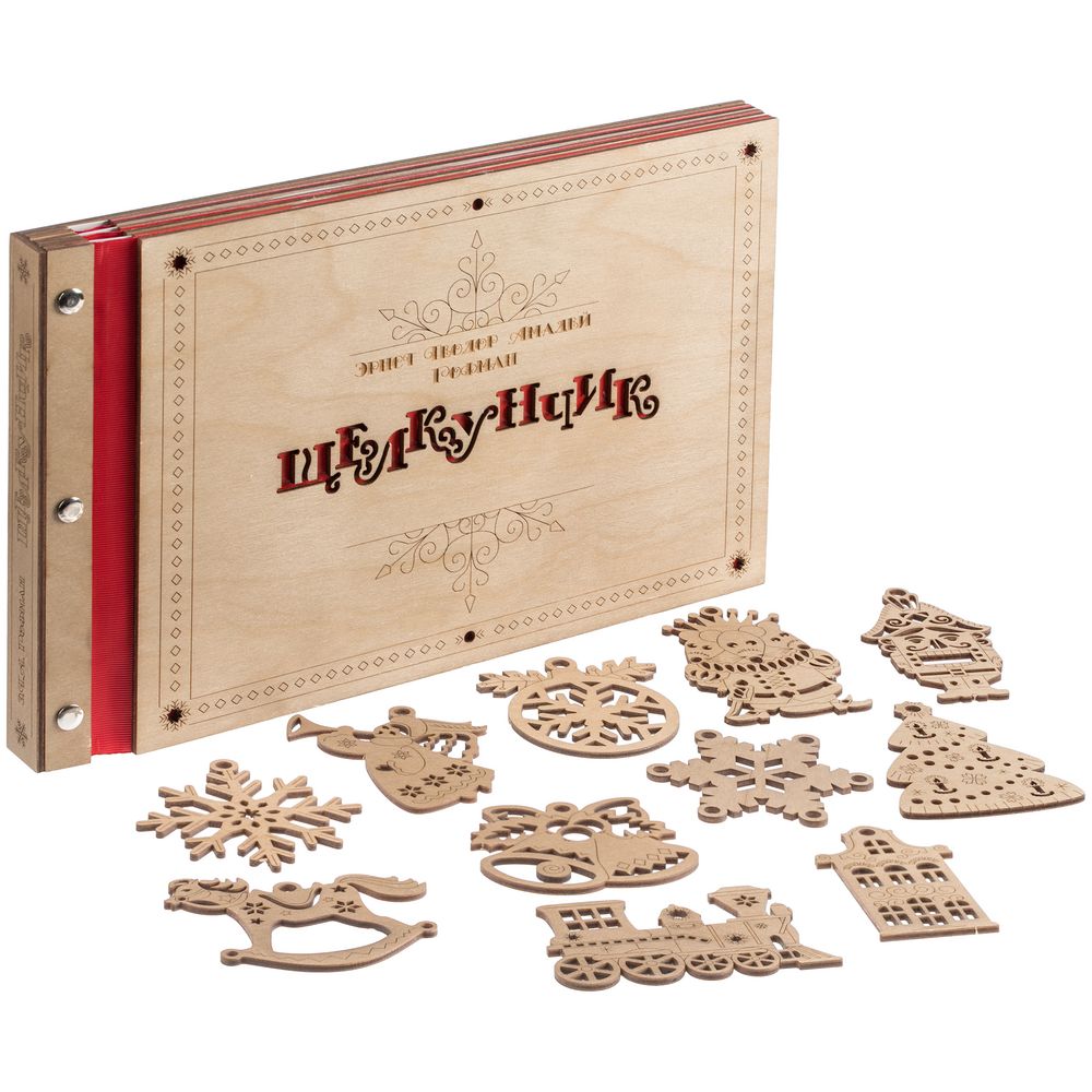 Новогодняя книга «Щелкунчик» с подвесками - фото