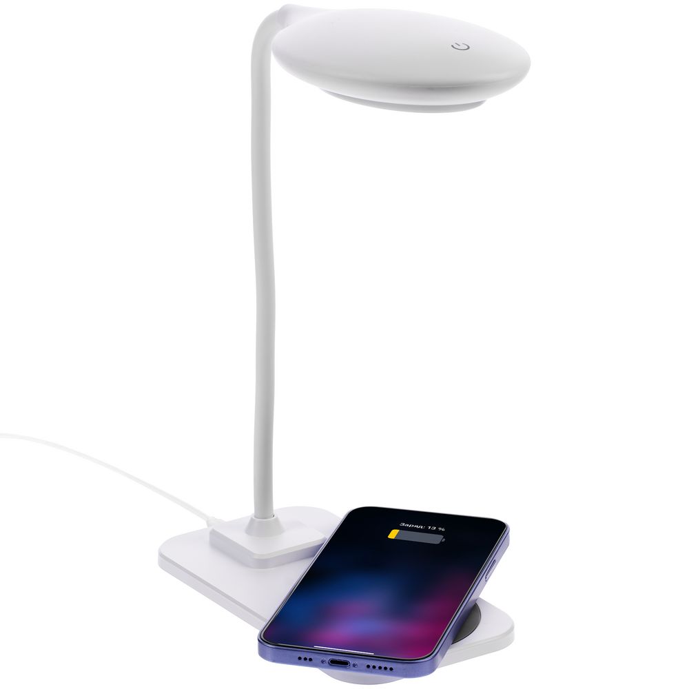 Настольная лампа с беспроводной зарядкой Modicum - фото