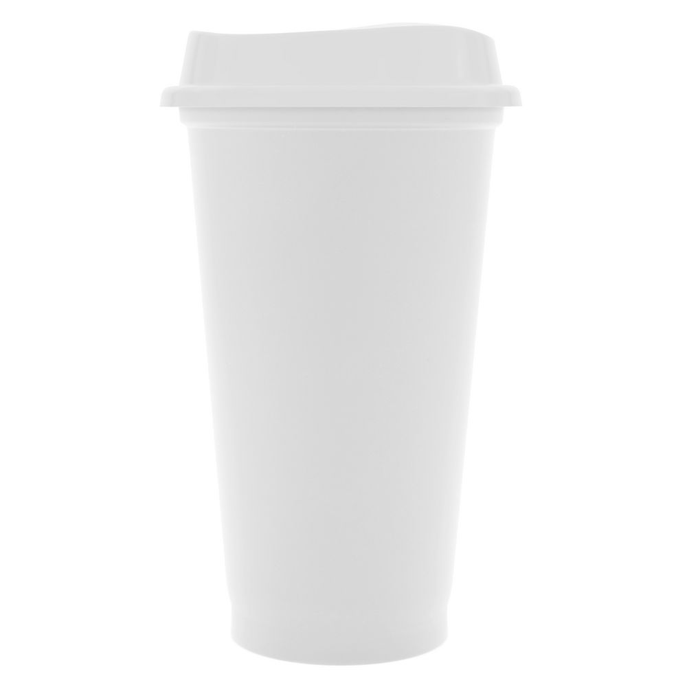 Стакан с крышкой Color Cap White - фото